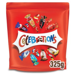 Celebration Assortment of Milk Chocolate Pouch 325g