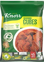 Knorr beef flavor seasoning cubes (Nigerian)