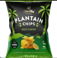 Olu Olu Green Plantain Chips with Salt 60g