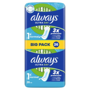 Always Ultra Sanitary Towels Day & Night Wings Size 3 18